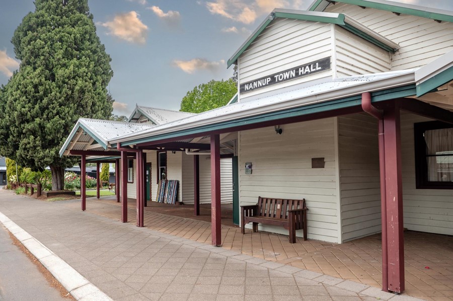 Photo: Town Hall - Undergoing Works. The Nannup Town Hall will undergo some restoration works in June to help maintain the building and ensure it continues to serve the community well.