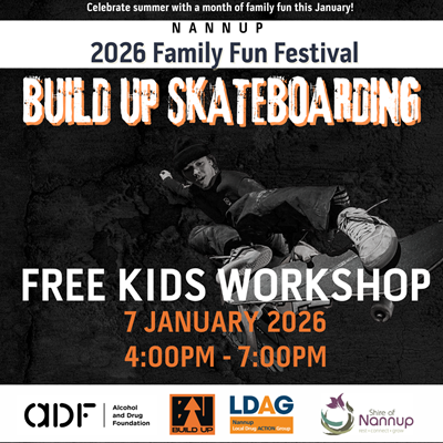 Image: 🛹 FREE Skateboarding Workshop in Nannup this Wednesday 7 January