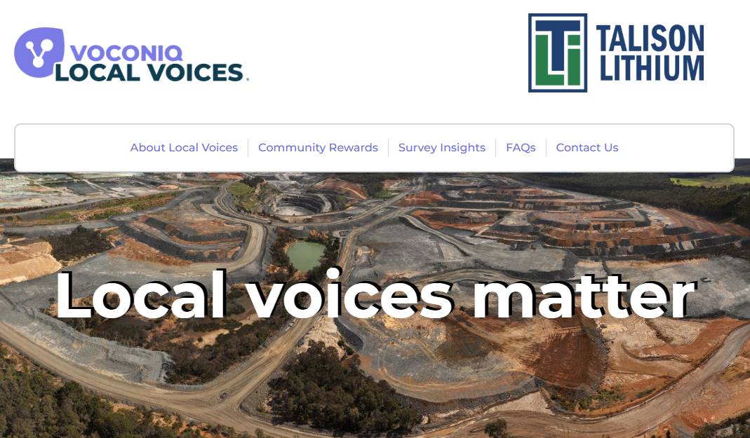 Talison Lithium invites community feedback