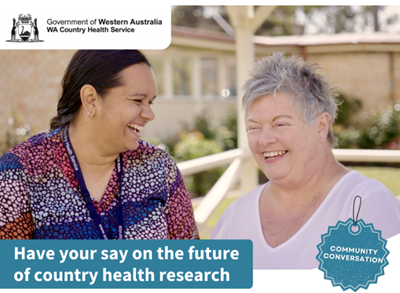 Image: Be a part of the Community Conversation on Country Health Services on 17 June 2026
