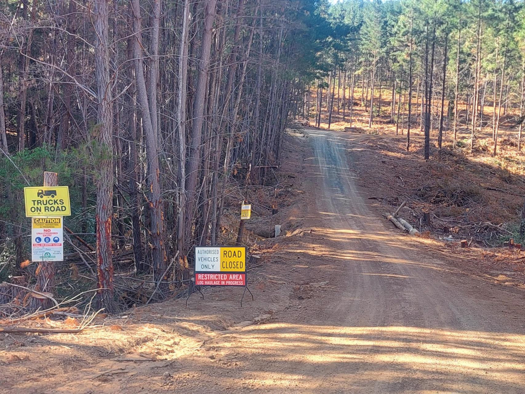 Cyclists to Avoid Active Harvesting Areas
