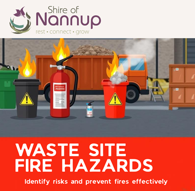 Image: Fire Hazard Warning - Waste Disposal