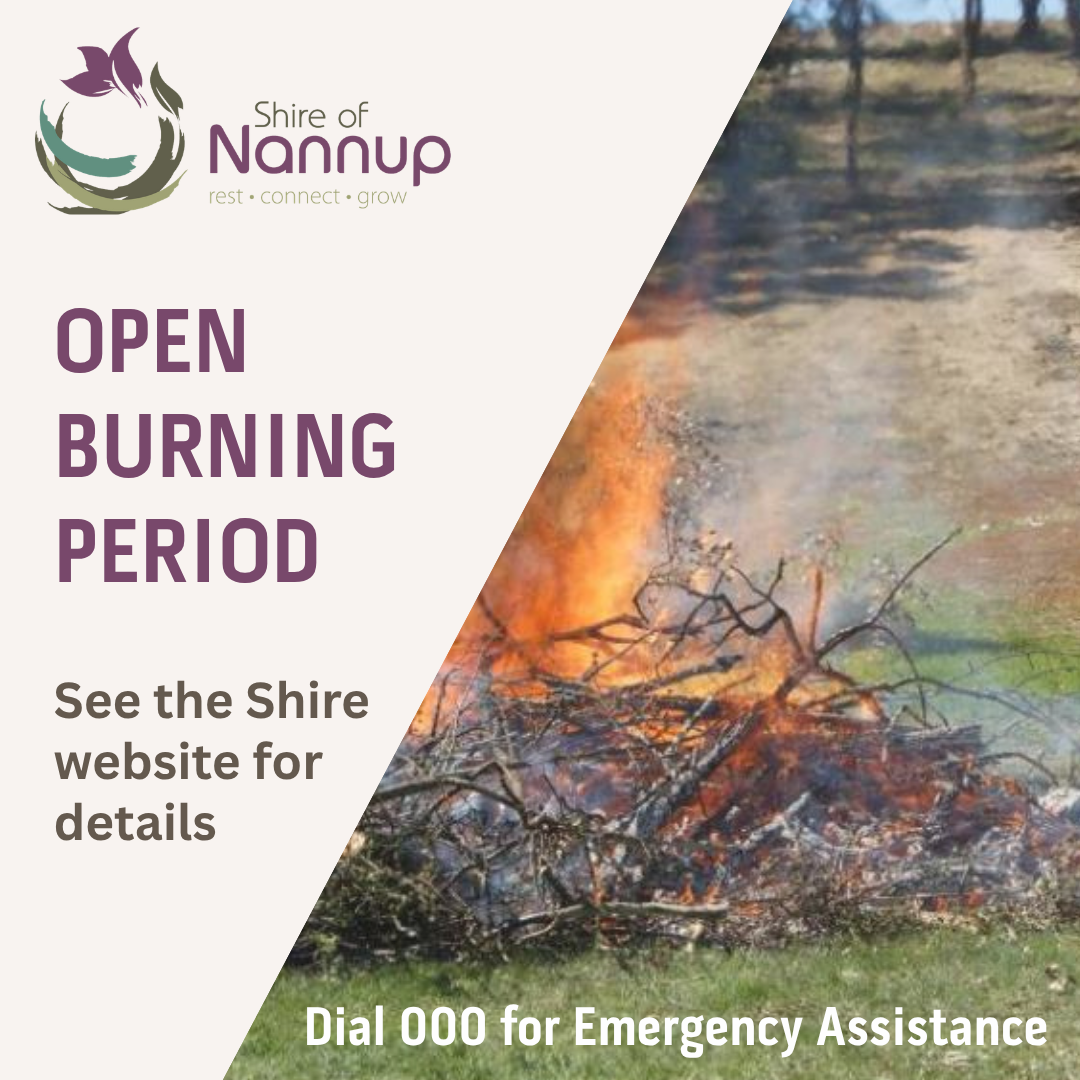 Update: Open Burning Period Brought Forward