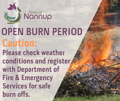 Image: 🔥 Caution with Planned Burns – Help Keep Nannup Safe 🔥