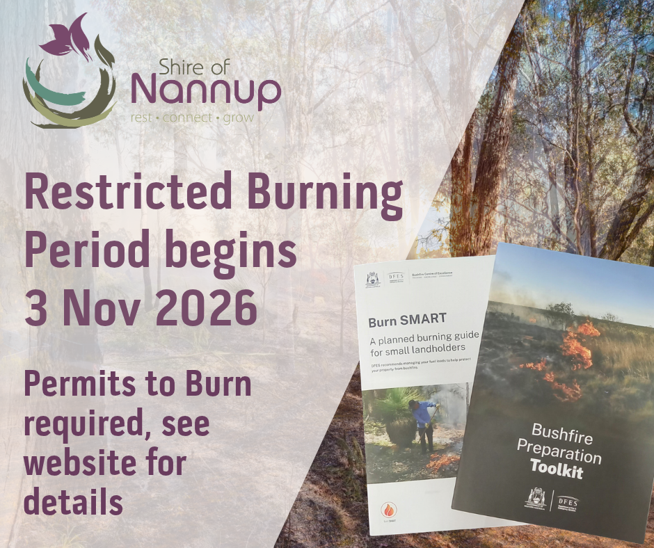 Restricted Burning Period & Firebreak Inspections Begin Tuesday 3