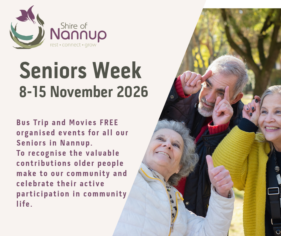 Funding Secured for Nannup Seniors Week 2026 Celebrations