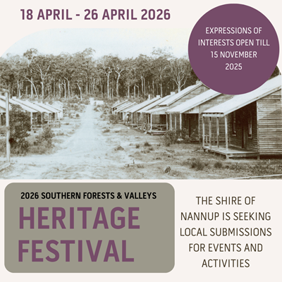 Image: Time to Start Thinking  About the 2026 Heritage Festival!
