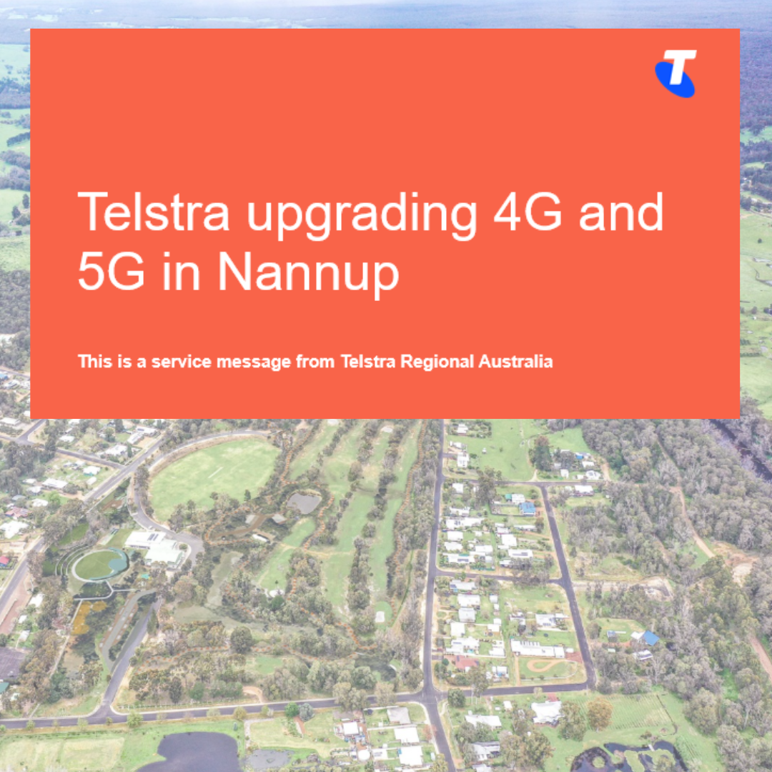 Telstra Network Upgrade – Planned Mobile Service Disruption in Nannup