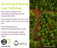 Harvesting at Nannup Tank 7 MTB Park