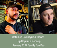 Optamus Downsyde and Flewnt Hip Hop into Family Fun Day